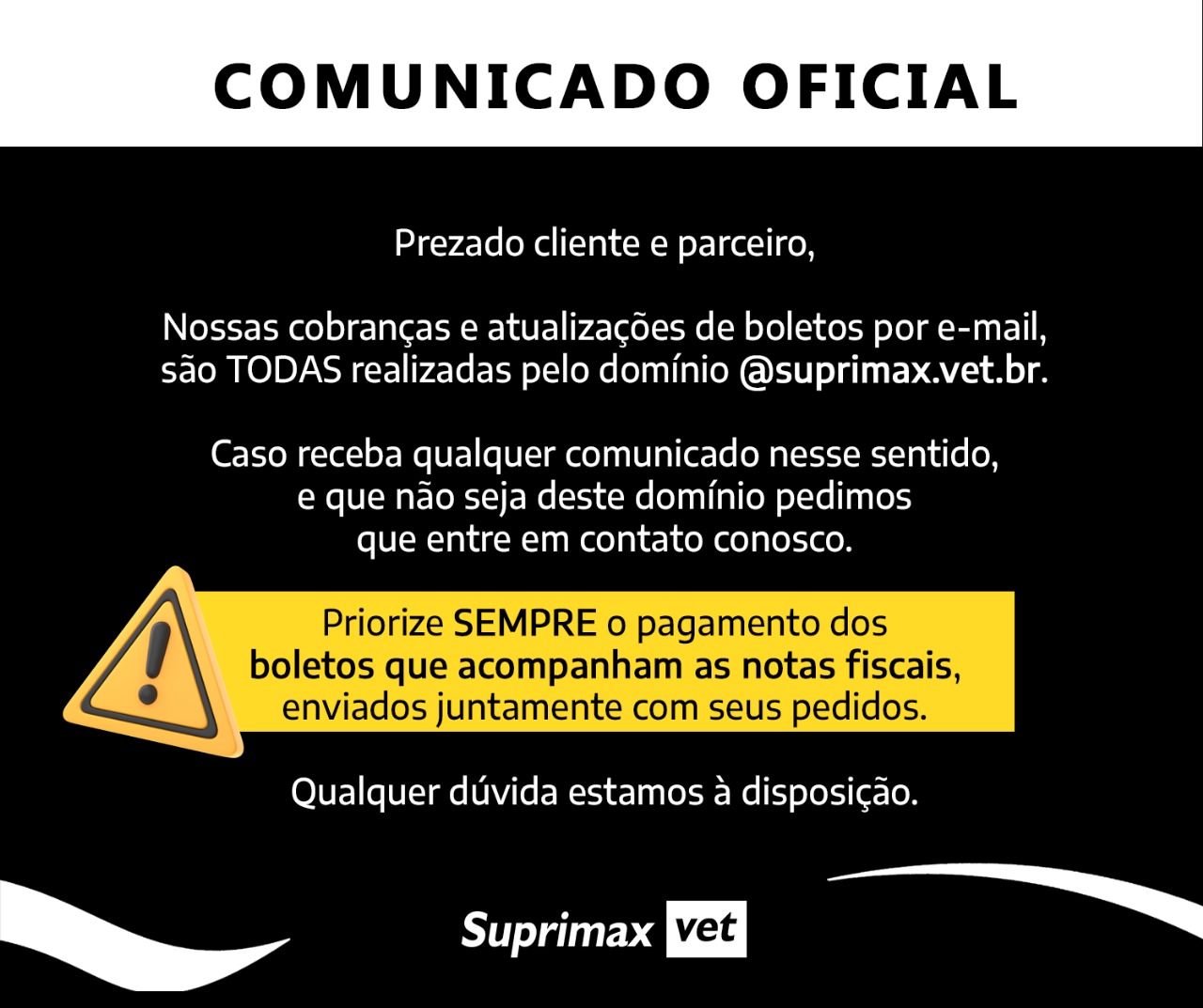 Comunicado Suprimax